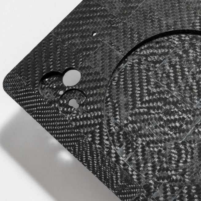electronic goods solutions made with recycled carbon fiber